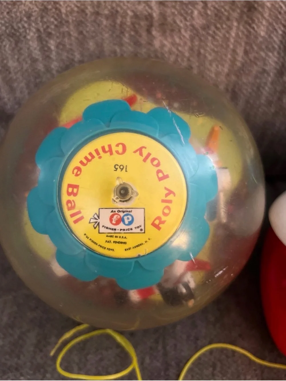 Vintage Fisher-Price Toy Lot - 1966 Chime Ball, Click n Clatter, Chatter Phone